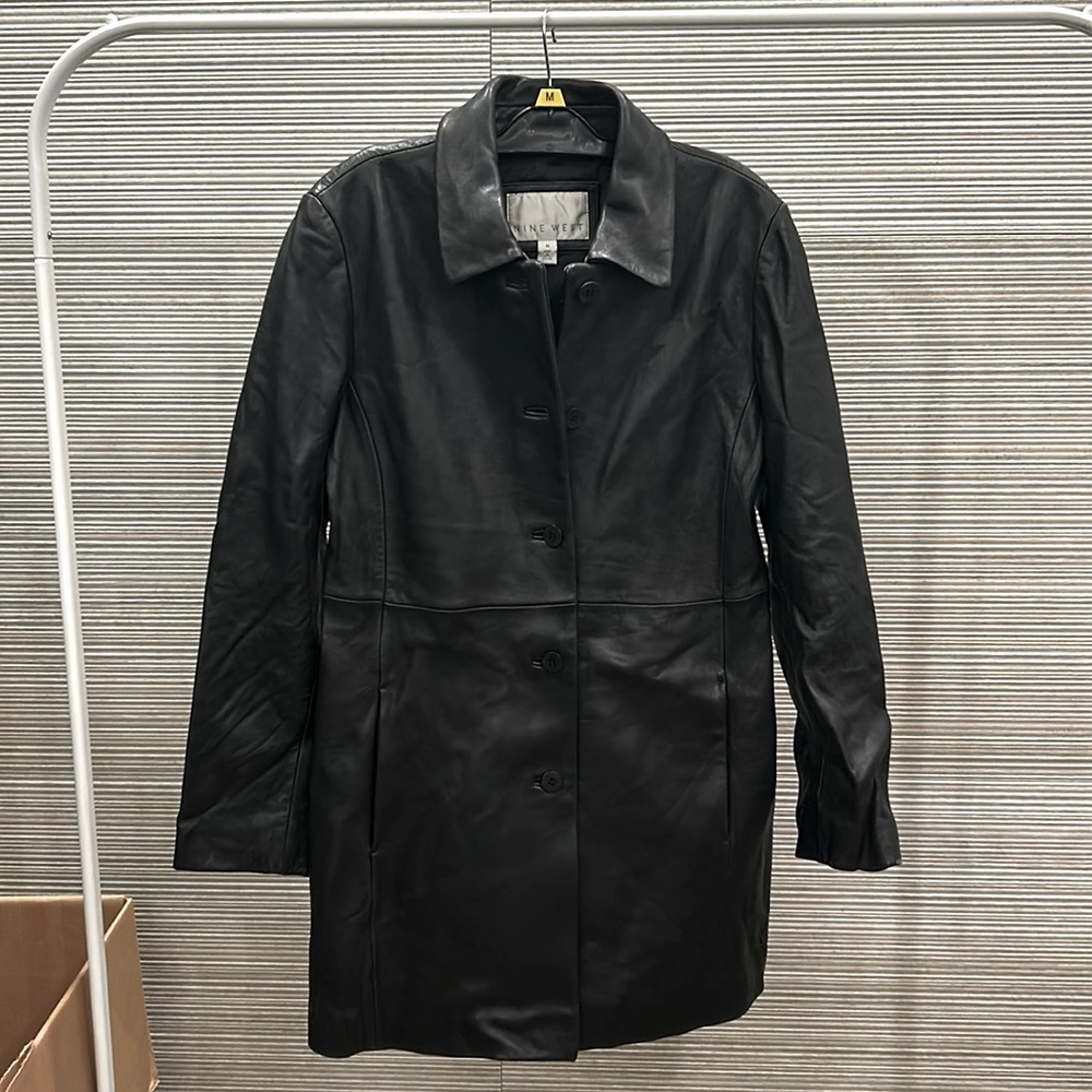 *NINE WEST JACKET LEATHER